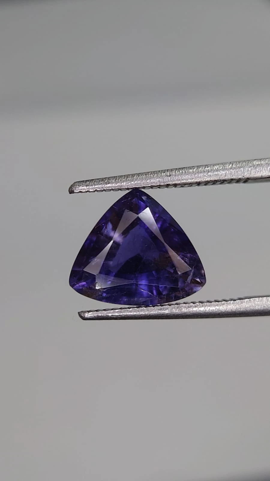 2.14ct Natural Iolite Triangular Cut From Madagascar — view 5